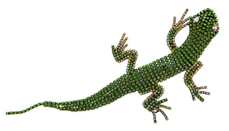 Jumbo Brosche Eidechse - Lizard brooch