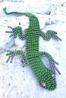 Jumbo Brosche Eidechse - Lizard brooch