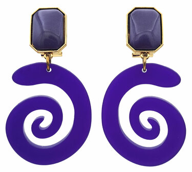 Spirale-Ornament violett