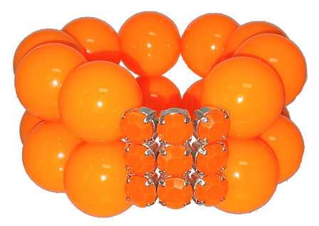 Armband mit orange Kugeln