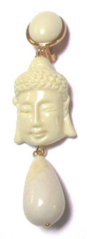  Buddha mit cremeweißem Tropfen