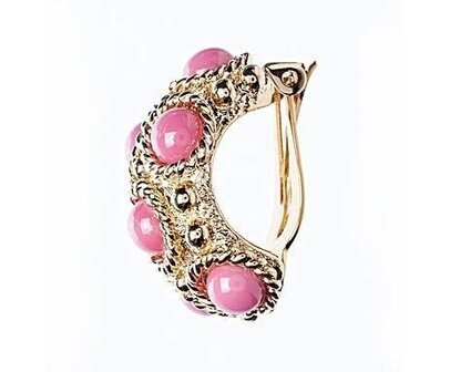  Cabochon Clip rosa + Tropfen