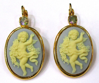 Brisur Putto hellblau 25 x 18