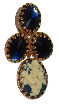 Brisur Putto hellblau 25 x 18