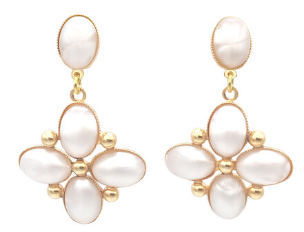 Mini Cluster oval, Perlmutt-Optik