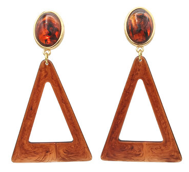 Acryl-Amber-Triangel, durchschimmernd