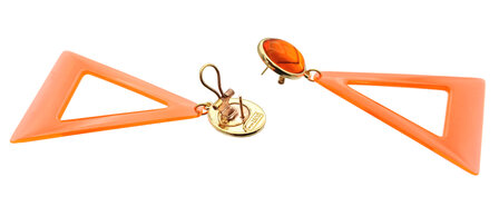 Acryl-Triangel orange, durchsichtig