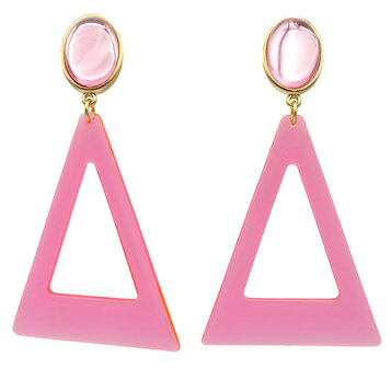 Acryl-Triangel rosa, durchsichtig