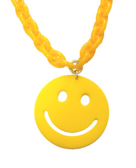 Halskette "Smiley" gr&uuml;n