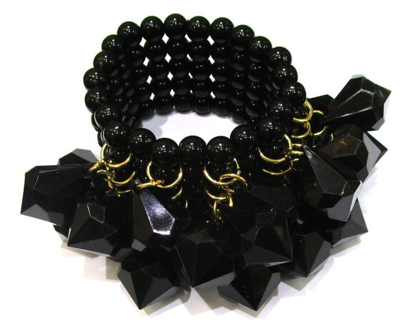 Black Prisms Necklace schwarz