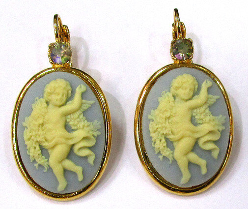 Brisur Putto hellblau 25 x 18