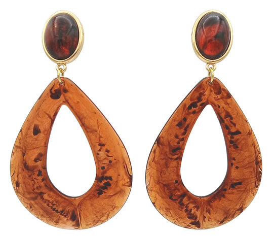 Acryl-Amber-Tropfen, durchschimmernd