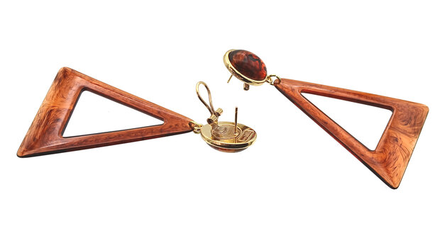 Acryl-Amber-Triangel, durchschimmernd