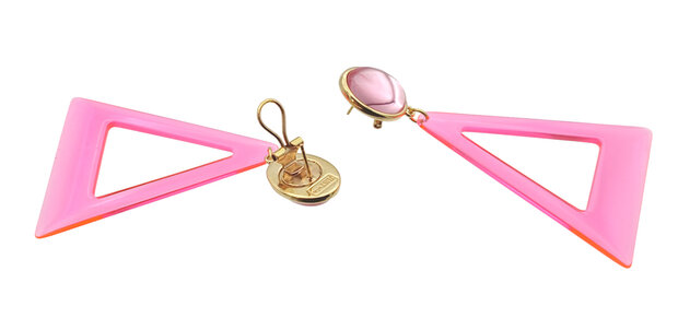Acryl-Triangel rosa, durchsichtig