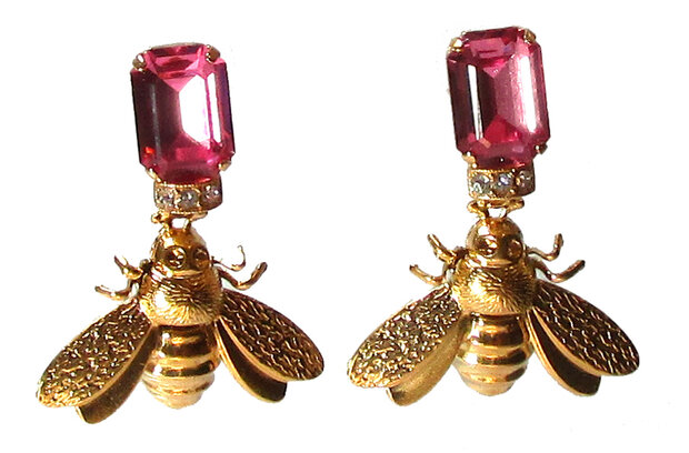  Bienen-Behang mit rosa Octagon
