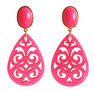 Cabochon-Stecker-pink-mit-Laser-Cut-Tropfen-Ornament-pink-marmoriert