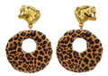 Pantherkopf-Ohrstecker-mit-Leo-Print-Ring