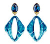Birnel-blau-mit-langem-Acryl-Ornament-transparent-blau-marmoriert