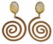 Ohrstecker-oval-mit-vergoldetem-Spiral-Ornament