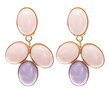 Cluster-bi-color-ovale-Cabochons-rosa-und-flieder