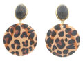 Cabochon-Stecker-braun-marmoriert-mit-Animal-Print-Acryl-Scheibe-Leoparden-Muster