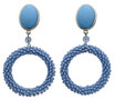 Ohrstecker-Cabochon-hell-blau-+-Ring-mit-hellblauen-Rocaille-Perlchen