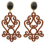 Ohrstecker-mit-Acryl-Ornament-braun