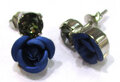 Ohrstecker-blaue-Rose-mit-Glaskristall
