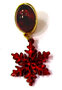 Schneeflocken-Laser-cut-Acryl-rot