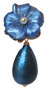 Blüten-Clips-hellblau-mit-Jumbo-Watteperle-Tropfen-in-jeansblau